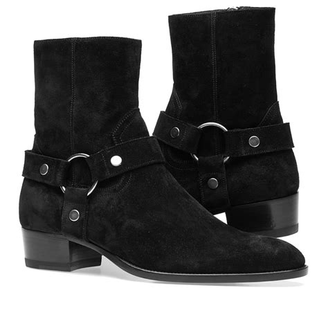 st laurent wyatt boots replica harness|saint laurent suede boots.